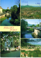 Sollies Pont 5 Vues ( Place, Monument Aux Morts , Vue Générale , ( Camp De Scout S  En Rapport Avec La Base De Toulon - Sollies Pont