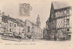 ANGERS. - L'Eglise De La Trinité. Carte Pas Courante De 1901 - Angers