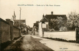 Aillant Sur Tholon * Route D'auxerre ,entre De La Ville - Aillant Sur Tholon