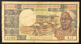 CONGO 1000 FRANCHI Francs  1-1-1983 Mb/bb LOTTO 2844 - République Démocratique Du Congo & Zaïre