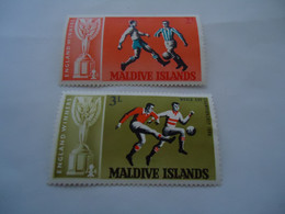 MALDIVES 2 MNH  STAMPS  FOOTBALL  ENGLAND  1966 - 1966 – Inglaterra