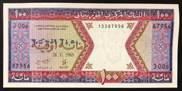 MAURITANIA 100 OUGUIYA 28 11 1985 UNC-  LOTTO 2858 - Mauritanie