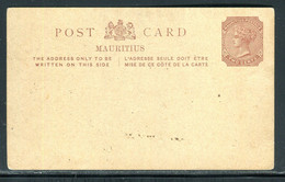 Maurice - Entier Postal Type Victoria, Non Utilisé - O 103 - Mauricio (...-1967)