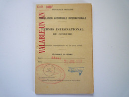 TI - 2022 - 139  PERMIS INTERNATIONAL De CONDUIRE   1953  XXX - Non Classés