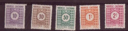 ⭐ Nouvelle Calédonie - Taxe - YT N° 39 à 43 ** - Neuf Sans Charnière ⭐ - Postage Due