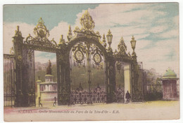 18059(BK020)" LYON-GRILLE MONUMENTALE DU PARC DE LA TÊTE D'OR " (1919)  ANIMÉ-VERA FOTO-CART. POST. NON SPED. - Rhône-Alpes