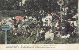 Militaria Armée Allemande En Manoeuvres Sur La Frontiere Franco Allemande Deutsches Heer Couleur 1907 - Andere & Zonder Classificatie