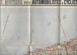 Carte Routière TARIDE - Pour Automobilistes Cyclistes Environs PARIS Section Nord-Ouest - Repérage Routes Chemins Pavés - Roadmaps