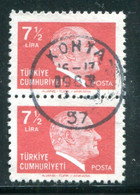 TURQUIE- Y&T N°2288- Oblitéré En Paire (très Belle Oblitération!!!) - Used Stamps