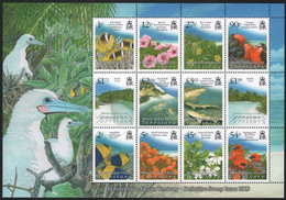 BIOT 2009 - Mi-Nr. 492-503 ** - MNH - ZDR - Fauna & Flora - Territorio Britannico Dell'Oceano Indiano