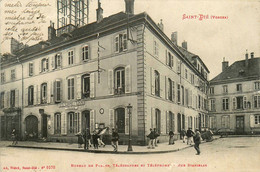 St Dié * Place Et Le Bureau De Postes Télégraphes Et Téléphone , Rue Stanislas * Ptt - Saint Die