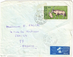 Territoire Français Des Afars Et Issas - Djibouti - Lettre Avion Pour La France - 30f Seul Sur Lettre - 29 Juillet 1973 - Covers & Documents