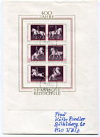 AUSTRIA 1972 Spanish Riding School Block Used On Cover.   Michel Block 2 - Cartas & Documentos