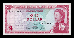 Estados Del Caribe East Caribbean 1 Dollar Elizabeth II ND (1965) Pick 13d(1) SC- AUNC - Caraibi Orientale