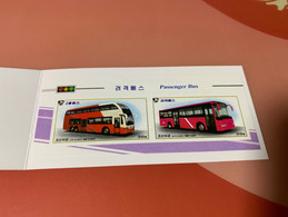 Korea Stamp Bus Booklet Imperf MNH Traffic Lights - Korea (Noord)