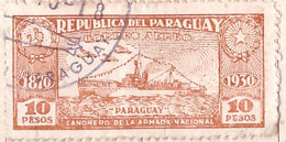PIA - PARAGUAY - 1931 : Francobollo Di P. A. - 60° Anniversario Della Costituzione - Cannoniera "Paraguay - (Yv P.A 43) - Paraguay