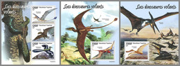 TOGO 2022 MNH Flying Dinosaurs Flugsaurier Dinosaures Volants M/S+2S/S - OFFICIAL ISSUE - DHQ2239 - Prehistorisch