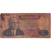 Billet, Tunisie, 5 Dinars, 1983, 1983-11-03, KM:79, B - Tunisie