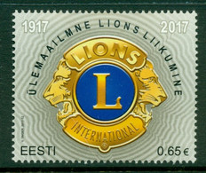 ESTONIA 2017 Mi 889** 100th Anniversary Of Lions International [DP1624] - Rotary, Club Leones