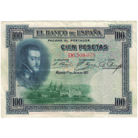 Billet, Espagne, 100 Pesetas, 1925, 1925-07-01, KM:69a, TTB - 100 Peseten