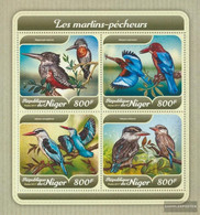 Niger 5403-5406 Sheetlet (complete. Issue.) Unmounted Mint / Never Hinged 2017 Kingfisher - Niger (1960-...)