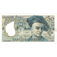 France, 50 Francs, Quentin De La Tour, 1984, C.38 704067, SPL, Fayette:F67.17 - 50 F 1976-1992 ''quentin De La Tour''