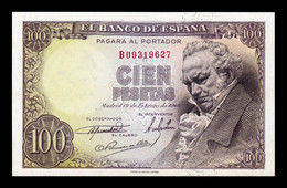 España Spain 100 Pesetas Goya 1946 Pick 131 Serie B T. 627 SC- AUNC - 100 Pesetas