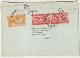 5594 Cover Lettre 1951 New York Airmail Air Mail CALIFORNIA ALEXANDRIA Pour Le Vésinet Satz Grand Central Station - 2a. 1941-1960 Used