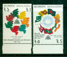 BANGLADESH 1985 Mi 239-40** 1st SARC Summit [A3594] - Timbres