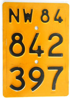 Velonummer Mofanummer Nidwalden NW 84 - Number Plates