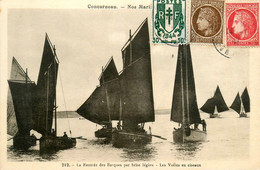 Concarneau * La Rentrée Des Barques Par Brise Légère * Les Voiliers En Ciseaux - Concarneau
