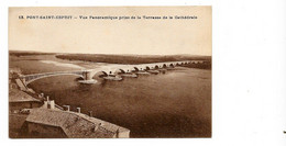 Cp 30 Pont-Saint-Esprit, Vue Panoramique Prise De La Terrasse De La Cathédrale, N°13, Dos écrit - Pont-Saint-Esprit