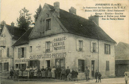 Jossigny * Rue * Façade Le Restaurant Des Cyclistes Et Du TCF , Café DEFLEURS PREVOST * épicerie Mercerie - Sonstige & Ohne Zuordnung