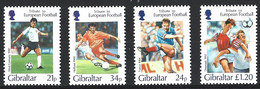 GIBRALTAR. N°768-71 De 1996. Euro De Football. - Championnat D'Europe (UEFA)