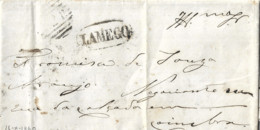 Lamego Cover To Coimbra - Cartas & Documentos