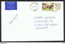 FINLAND: 1983 COVERT WITH:  20 P. + 1 M.50 EUROPE CEPT (771 + 846) - TO GERMANY - Storia Postale