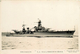 Bateau * Carte Photo * Le Croiseur LA GALISSONNIERE * Navire De Guerre * Militaria - Guerra