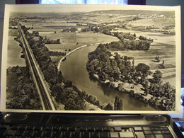 CARTE FORMAT 45CM X 27.4CM SERVICE AERIEN LAPIE NOIR ET BLANC DAMERY LA MARNE EN AVAL D'EPERNAY - Autres & Non Classés