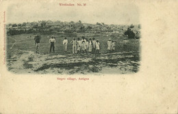 Antigua, Negro Village (1900s) Herrnhuter Moravian Mission Postcard - Antigua En Barbuda