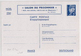 TYPE PETAIN - 1941 - CARTE ENTIER SALON DU PRISONNIER STORCH F1a - COTE = 40 EUR. - 1941-42 Pétain