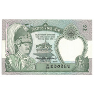 Billet, Népal, 2 Rupees, Undated (1981), KM:29a, SPL - Népal