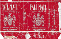 USA  ,PALL MALL  Empty Tobacco Paper Pack - Empty Tobacco Boxes