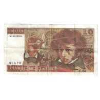 France, 10 Francs, Berlioz, 1974, Y.92, TTB, Fayette:63.7a, KM:150a - 10 F 1972-1978 ''Berlioz''