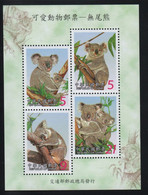 Taïwan (Formose)  Y BF ? (2702, 2703, 2704, 2705), M BL 94 (2793, 2794, 2795, 2796), **, Koala - Unused Stamps