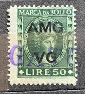 TRIESTE A - AMG VG - MARCA DA BOLLO L.50 - Fiscaux