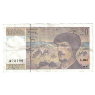 France, 20 Francs, Debussy, 1997, L.061, TB+, Fayette:66ter.02A61, KM:151i - 20 F 1980-1997 ''Debussy''