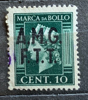 TRIESTE A - AMG FTT  - MARCA DA BOLLO  TASSA FISSA 5 C. - Steuermarken