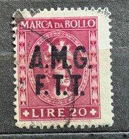 TRIESTE A - AMG FTT  - MARCA DA BOLLO  TASSA FISSA L.20 - Fiscaux