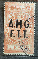 TRIESTE A - AMG FTT  - MARCA DA BOLLO  ATTI AMMINISTRATIVI - LIRE 25 - Revenue Stamps