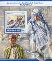 Niger Miniature Sheet 721 (complete. Issue.) Unmounted Mint / Never Hinged 2017 Mother Teresa - Niger (1960-...)